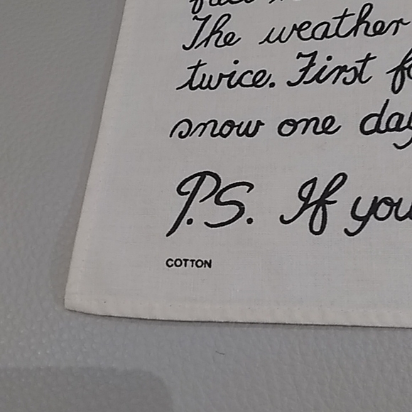 A Mother's Letter Tea Towel - Picture 2 of 4